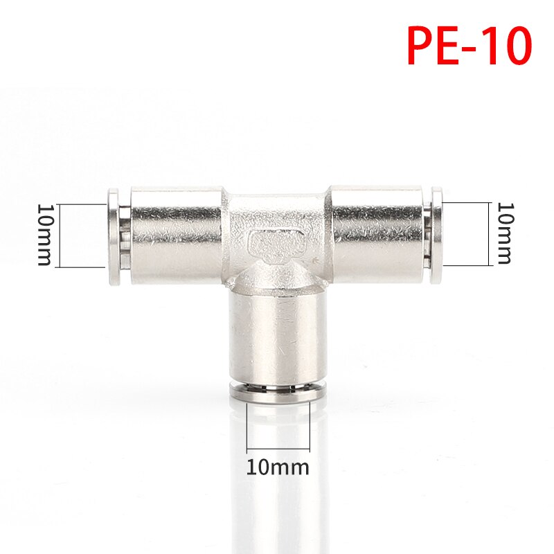 PU PG PE Brass Metal Pneumatic Quick Coupling 4 6 8 10 12mm Apply Air Compressor Hose High Pressure Connector High temperature: PE10