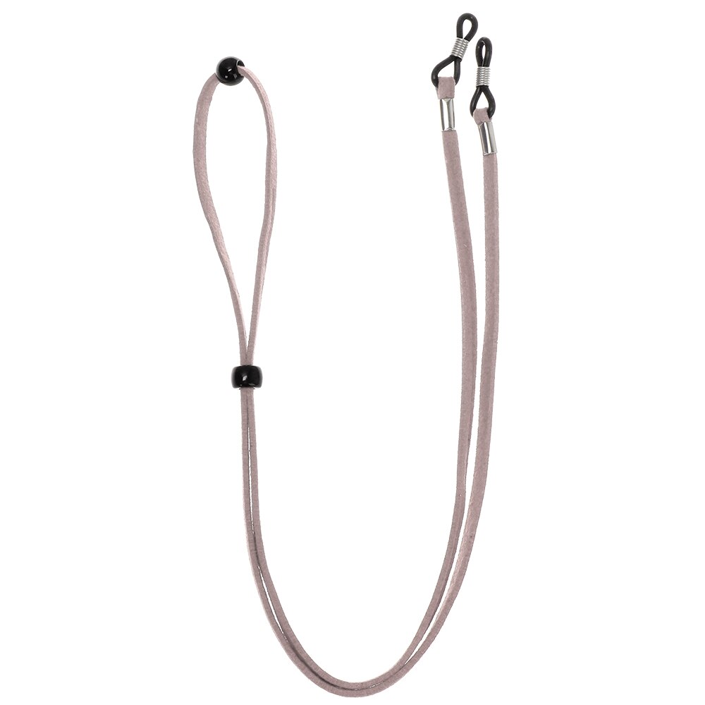 1pc verstelbare, antislip leesbrillen met bevestigingsdraad, anti-verlies gezichtsmaskerkoorden, comfortabele zonnebrilketting: Grijs