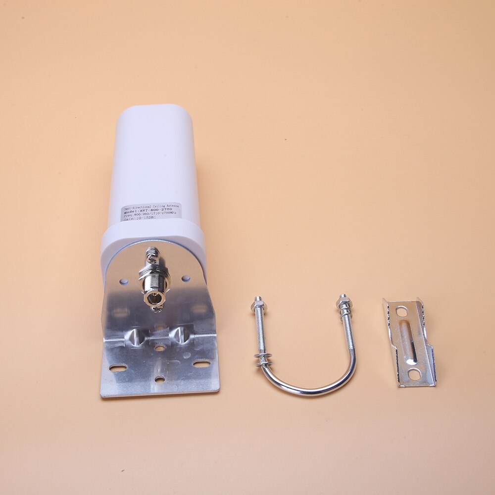 Antena ambiente externo omni-direcional 4g, para amplificador de sinal de celular, 698-2700 mhz, 4g, 10dbi