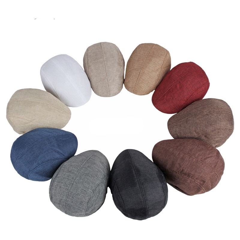 Summer Mesh Berets Hat For Men Solid Black White Breathable Newsboy Cap Women Retro Painter Cap Thin Flat Herringbone Hat Boina