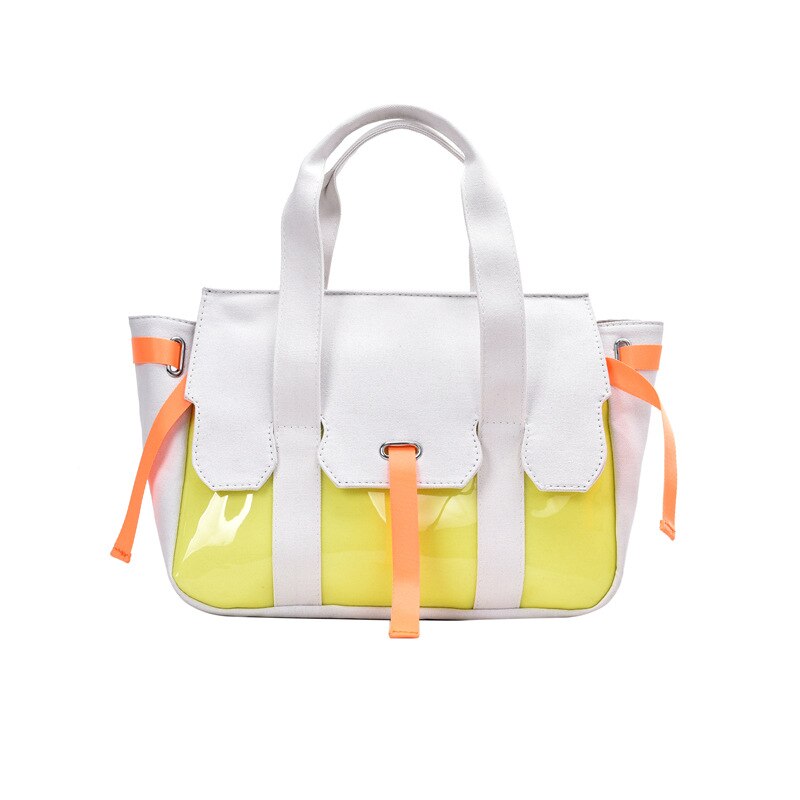 Sacs en vrac sacs à main populaire nouvelle marée sauvage Ins une épaule sac à main toile sac à bandoulière: white