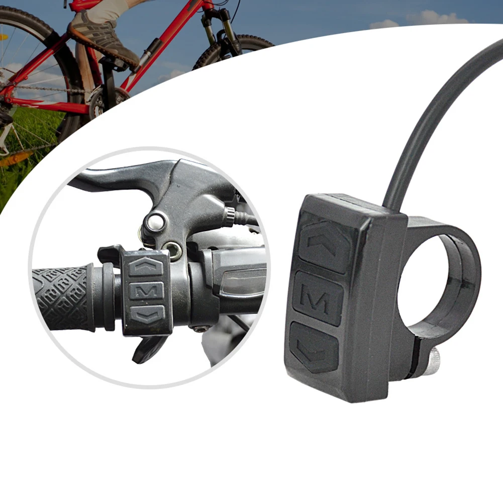 Elektrische Fiets Schakelaar Aan Uit Bedieningsknop Stuur Mount Split Meter Schakelaars Knop Voor Lcd Meter E-Bike Accessoires Onderdelen