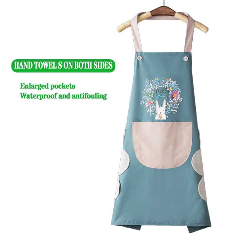 Delantales de Cocina para Hombre y Mujer, Mandil Impermeable a Prueba de Aceite y Agua, Accesorios Domésticos para Hornear: 04-68x72cm
