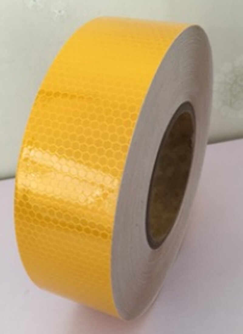 ANPWOO 45m Reflective Lattice Luminous Paper Body Sticker Logo Warning Strip PVC Material Super Waterproof and Good Adhesion