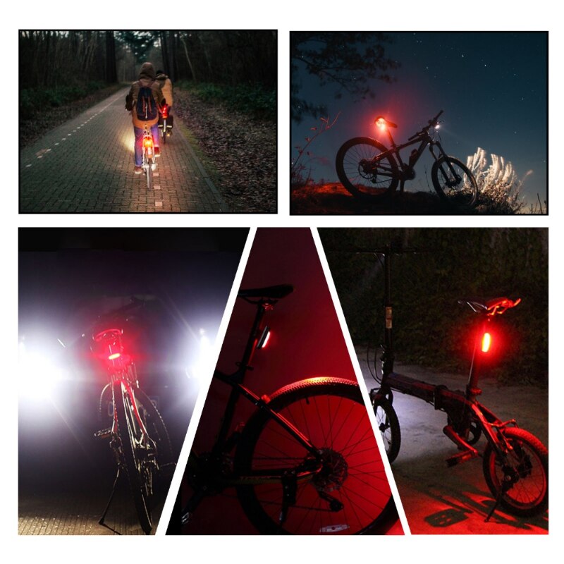 West Fietsen Fiets Achterlicht Usb Oplaadbare Led Achterlicht 6 Modus Mtb Fietsen Light Fiets Achterlicht Fiets Accessoires