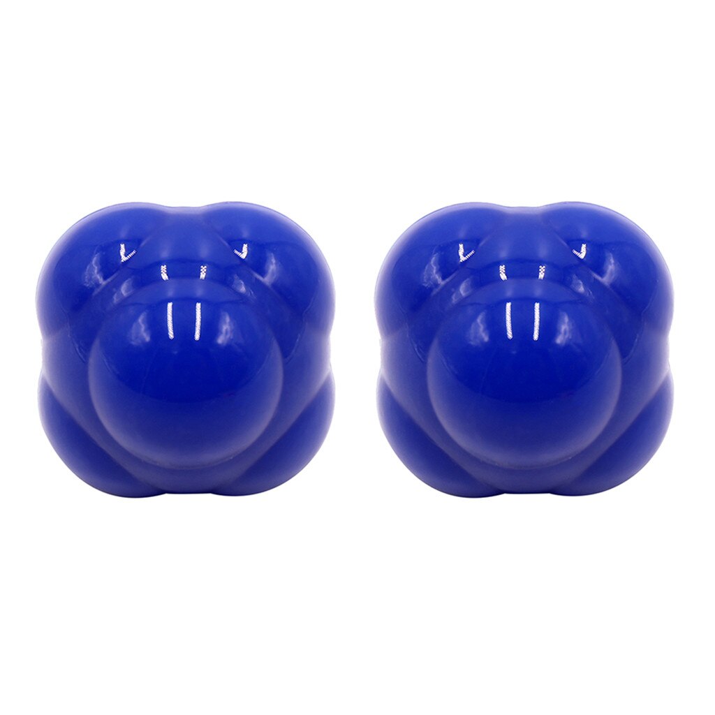 2pcs Sport Hexagonal Ball Reaction Ball Agile Ball Towards Speed Training Children's Sense Training Yoga Ball Sport Train#G3: Blue