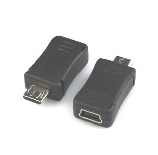 5 stks/partij Mini USB naar M icro USB adapter M icro USB mannelijke turn mini USB vrouwelijke adapter