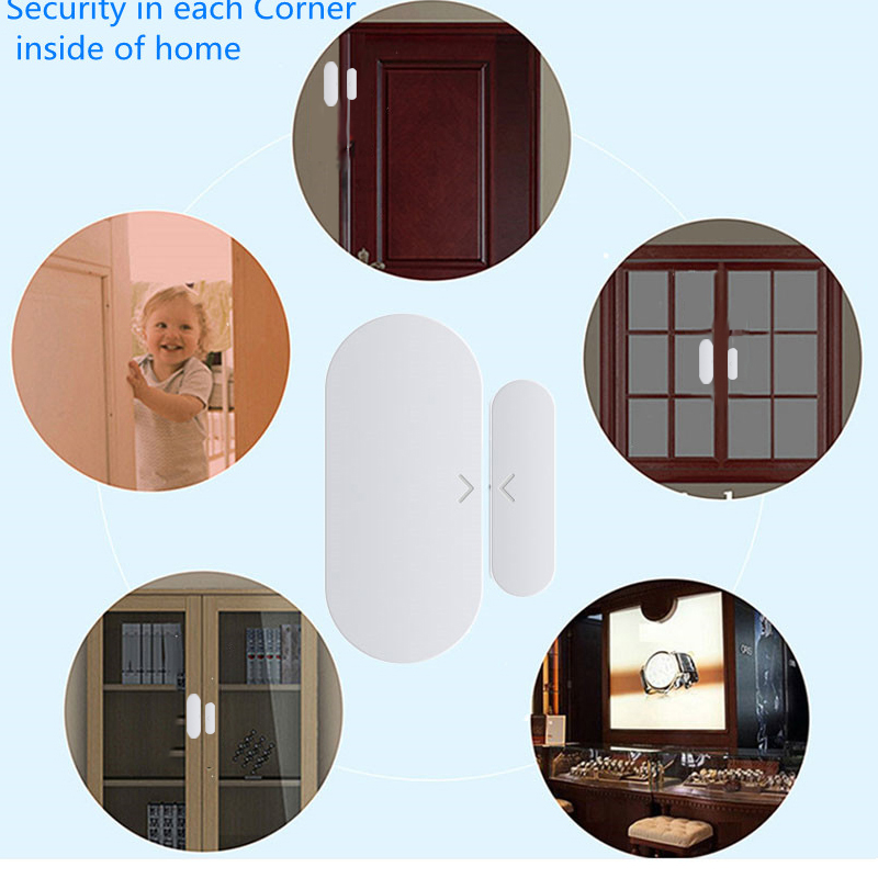 Human Body Sensor Dectors for Door Window Open/Closed Dectors Magnetic Switch Window Sensor Home Security Alert Security Alarm