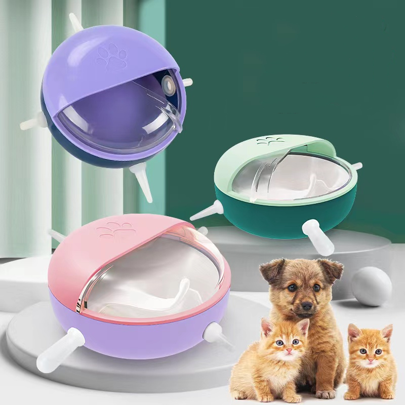 Automatische Katze Schüssel Haustier bionisch Stillen Gerät Welpen Katze Kaninchen Haustier Baby Milch Silikon Nippel Zubringer Katze Zubehör