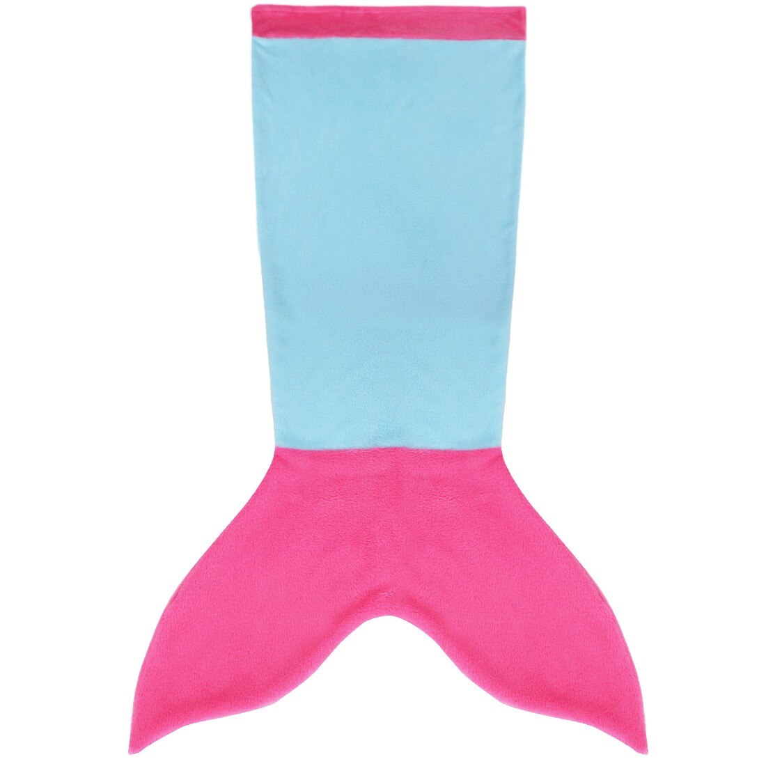 Flannel Fleece Mermaid Tail Blanket for Adult Children Teens Home Textile Sleepovers: Blue Hot Pink