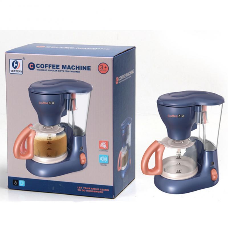 Kinderen Pretend Play Keuken Speelgoed Kinderen Keuken Mini Oven Mixer Brood Maker Speelgoed Roller Wasmachine Baby Onderwijs Speelgoed Cadeau: 02 coffee machine