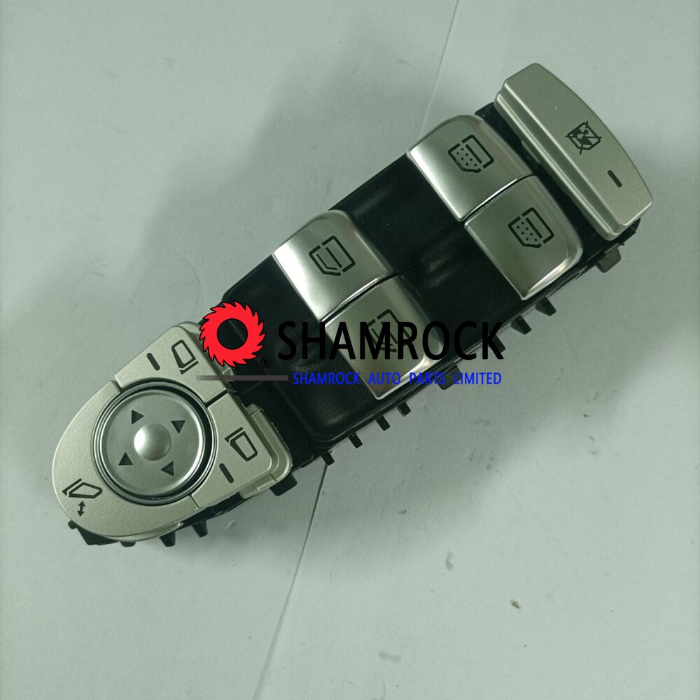 Front Left Master Power Window Switch OEM 2229056800/A2059056811/A2229052004 for Mmercedes-Benz C300 C400 C450 C63 GLC300: black