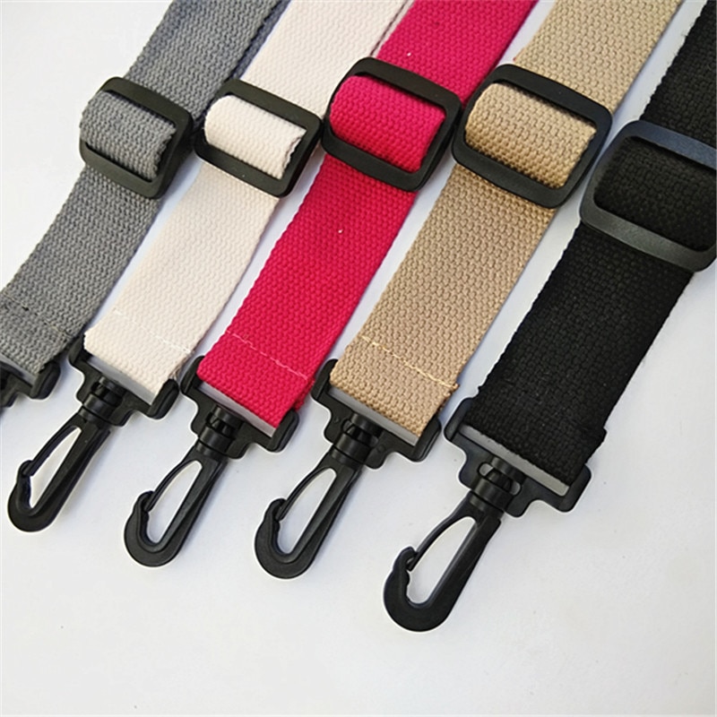 Hjkl bolsa de ombro de algodão, alça de substituição larga, para presente, de nylon, acessórios mensageiro feminino, tiras de presente
