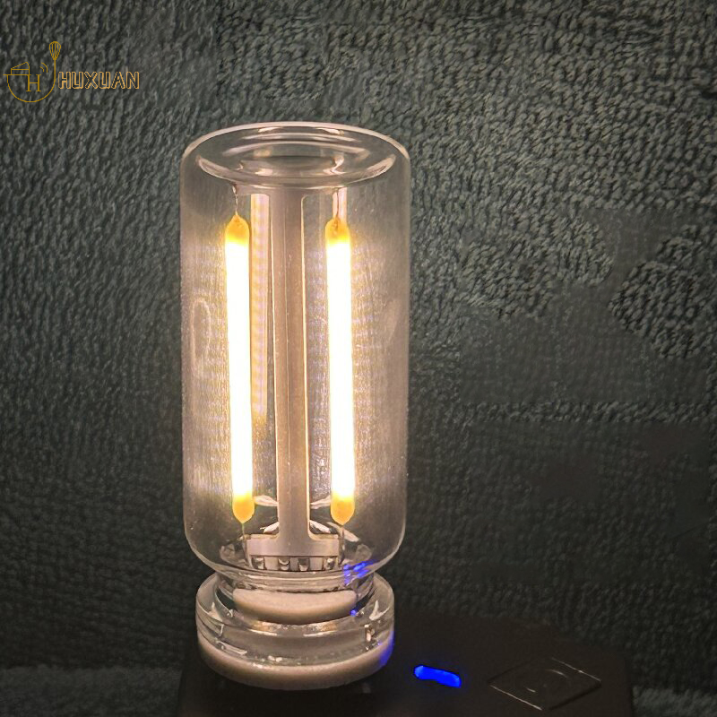 Retro usb led-glødepære med touch-dæmpning 5v retro led-pære med edison-funktion natlampe camping glødepære dekorativ led-belysning