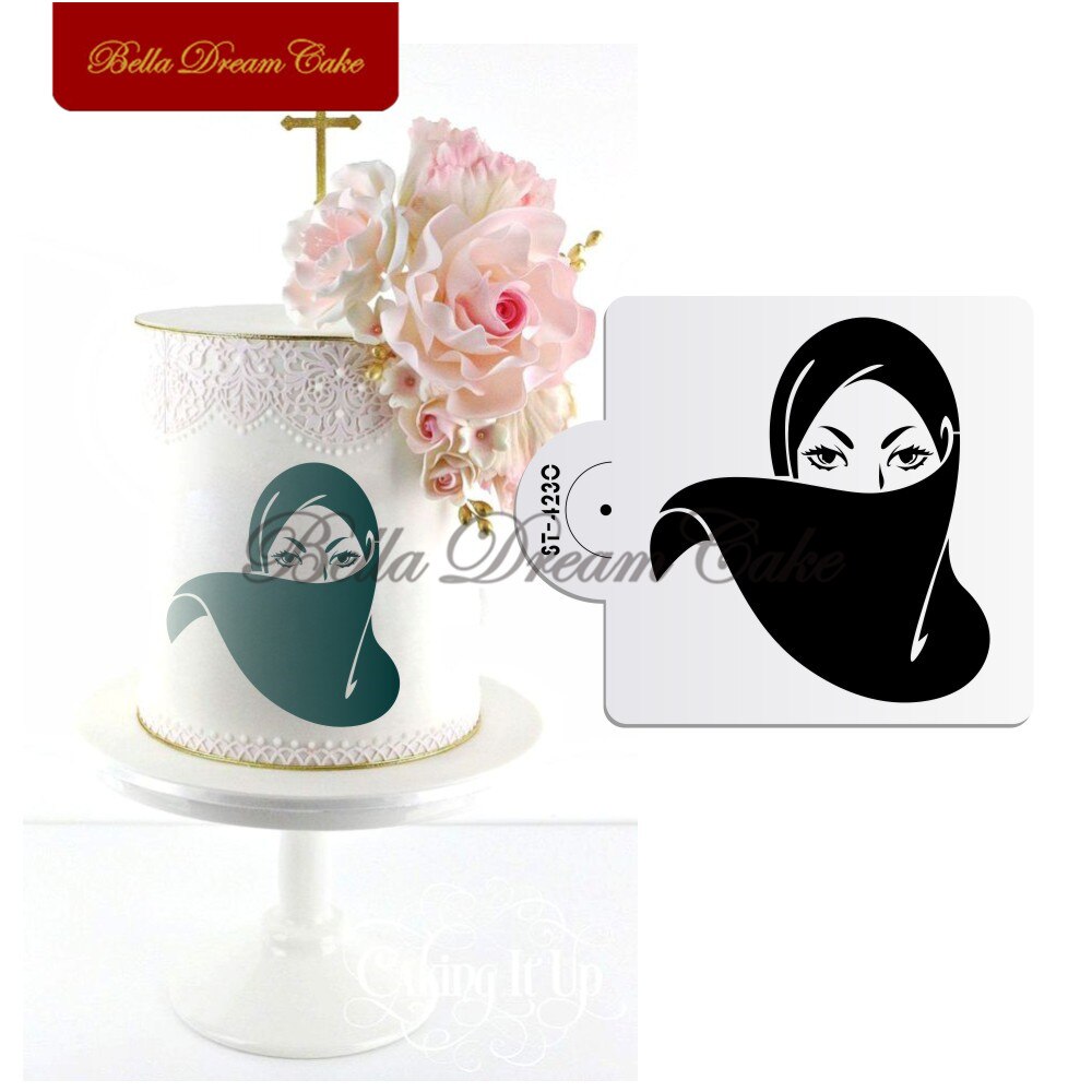 Pochoirs à gâteau, designs arabes du moyen-orient, symboles, outil de décoration: ST-4230