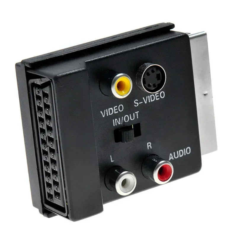 1 Stuks 21pin Scart Naar 3 Rca S-Video Adapter Composiet Rca Svhs S-Video Av Tv Voor Video Dvd Recorder Projector Televisie