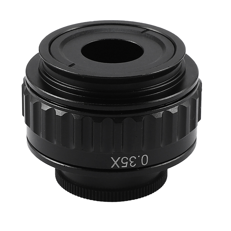 0.35X Bayonet Lens Adapter Focus Adjustable Camera Mount C Mount Adapter to Trinocular Stereo Microscope