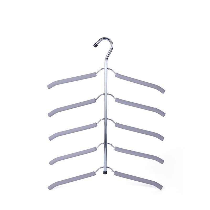 5 Multi Layer Clothes Hanger Multi-Function Hanging Storage Holder Non-Slip Clothes Rack for Coat Shirt Scarf Hanger Organizer: Type B - 2