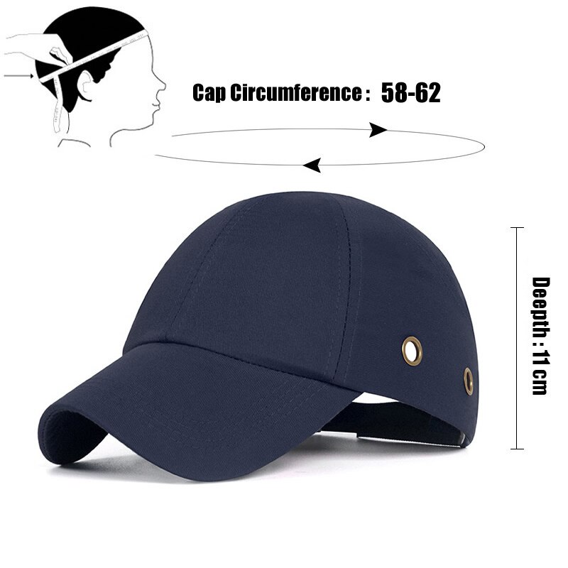 Brand Bump Cap Work Safety Protective Helmet Hard Baseball Hat Style For Factory Shop Carrying Head Protection