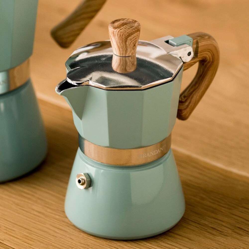 Aluminium italiensk moka espresso kaffemaskine percolator komfur top pot 150/300ml køkkenredskaber komfur kaffemaskine