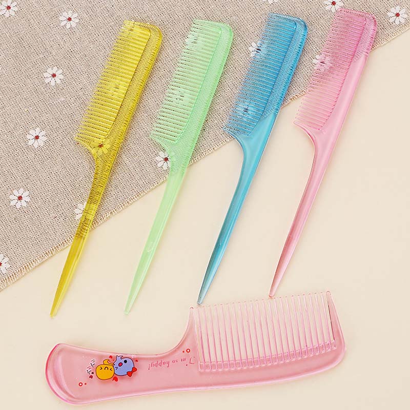 2Pcs/Set Brush Comb Cute Boy Girl Kids Gentle Soft Hair Brush Comb Set Newborn Babies Plastic Anti-static Cartoon Comb Sets