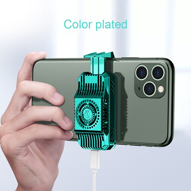 Semiconductor Freezer icing Phone Fan Radiator For iphone Samsung Xiaomi Turbo Hurricane Game Cooler Cell Phone Cool Heat Sink: Colorful