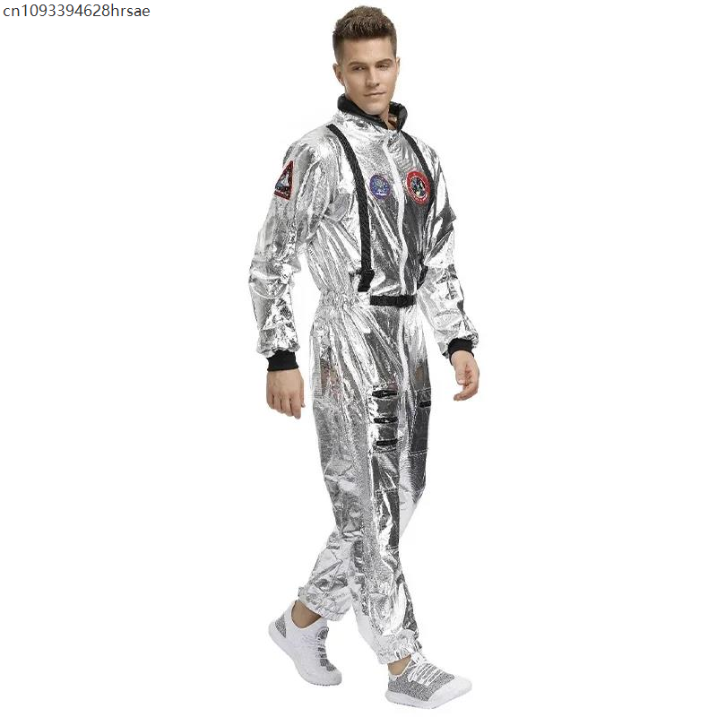Halloween Erwachsene Silber Astronaut Kostüm Kinder Astronaut Kostüm Paare Spaceman Cosplay Anzug Party Dress Up Geburtstag