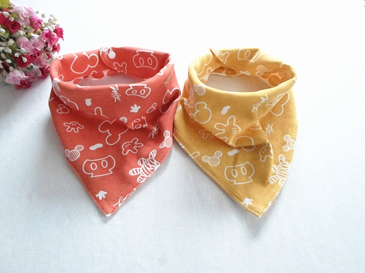 Warner Wong Baby lätzchen dreieck doppel schichten baumwolle baberos Karikatur Charakter Baby bandana lätzchen dribbeln lätzchen DS19