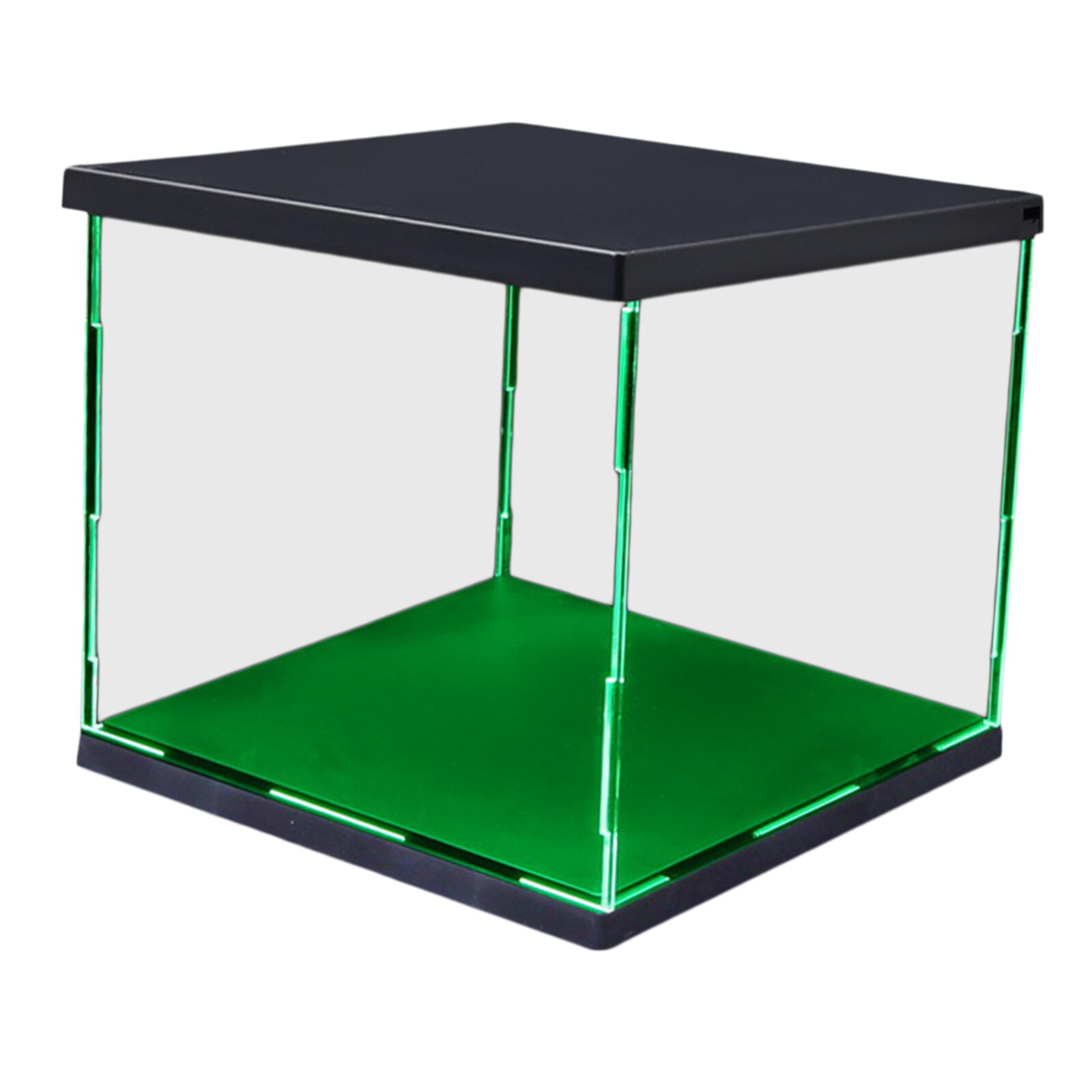Clear Plastic Display Showcase with LED Light Box for Model Dustproof