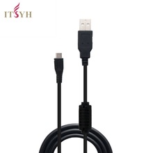 USB data kabel-gamepad oplaadkabel, gegevensoverdracht kabel, zwart, geschikt voor PS4 PS3 een draadloze controller 1M TW-647