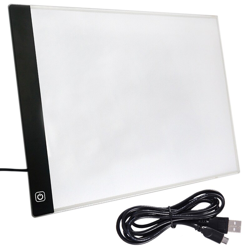 Tablero de dibujo con luz Led Ultra A4, mesa de dibujo, luz para tableta, bloc de dibujo, libro de bocetos, Lienzo en blanco para pintar, acrílico, acuarela, Pai
