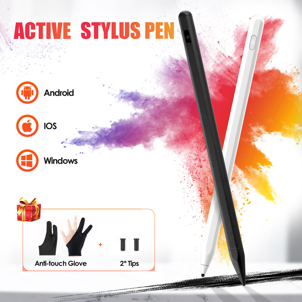 Universele Actieve Stylus Pen Voor Tekening Capacitieve Touchscreen Stylus Voor Samsung Xiaomi Ipad Ios Android Tablet Telefoons Potlood