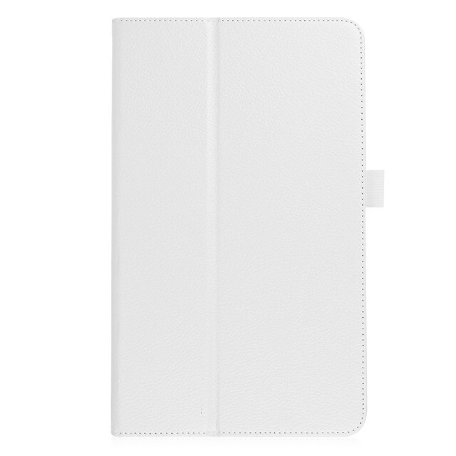 Ultra Slim etui z klapką stojak na PU skórzane etui do Samsung Galaxy Tab A 10.1 2016 przypadku T580 T585 SM-T580 SM-T585 Tablet Funda coque: White