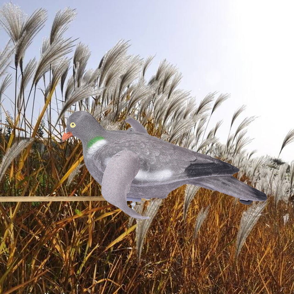 Leurre éolien à mouvement de Pigeon pour l&#39;extérieur, avec ailes mobiles, pour la décoration du jardin