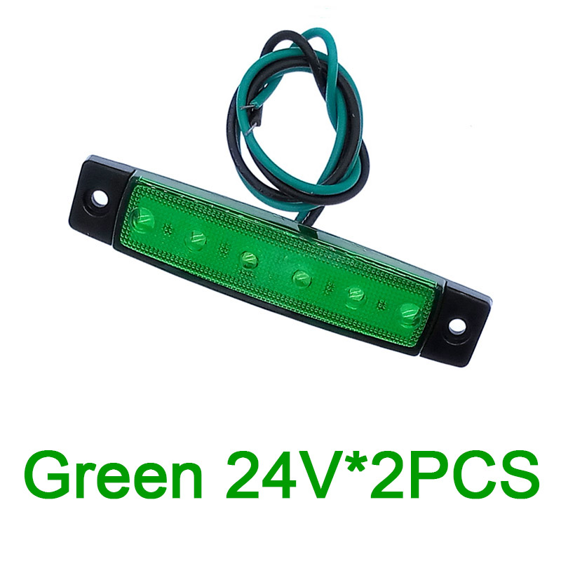 Luz LED para coches, camiones, remolques, luces de liquidación para remolque, barco, luz indicadora, luces para camiones, 2 piezas, 12V, 24V: Grey