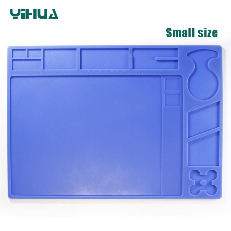 YIHUA Heat Resistant Soldering Mat With Magnetic Heat Insulation Working Mat Repair Insulation Soldering Pad Silicone Mat