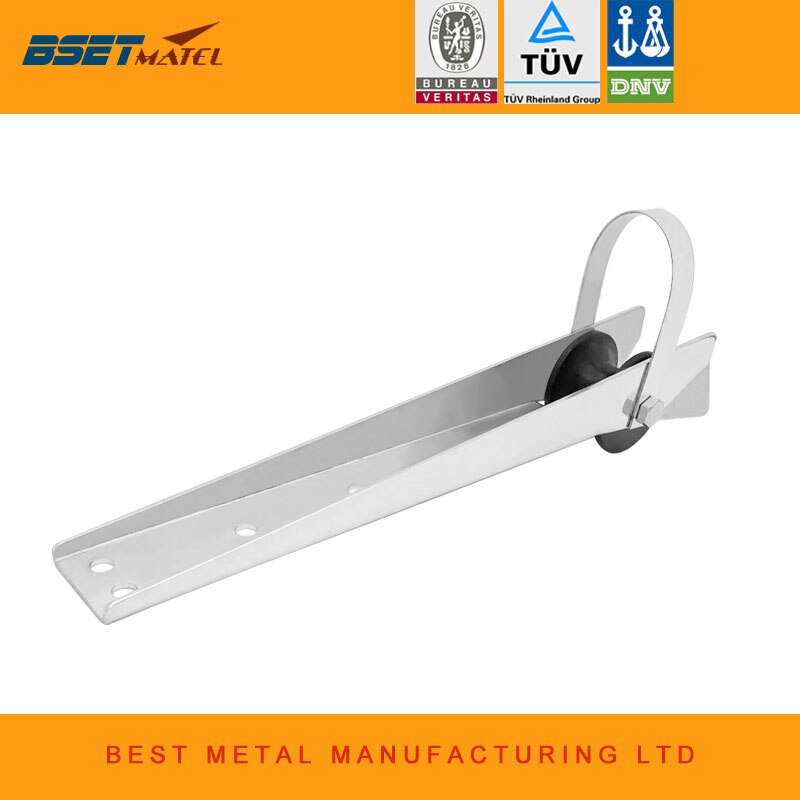 Stainless Steel Bow Boat Anchor Roller Bracket Rubber Roller 200mm For Fixed - Foto 9
