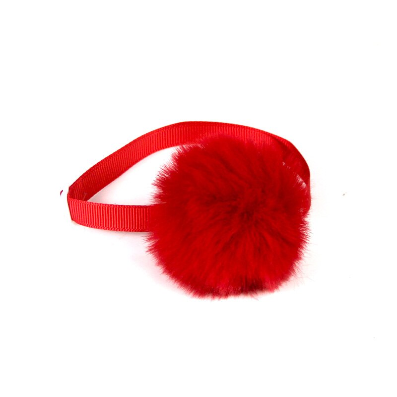 Hond Jaar Boog Kerstversiering Voetafdrukken Bel Ketting Hond Accessoires Hond Hoofdtooi Hond Kat Ornament Boog Hoofdtooi: 7