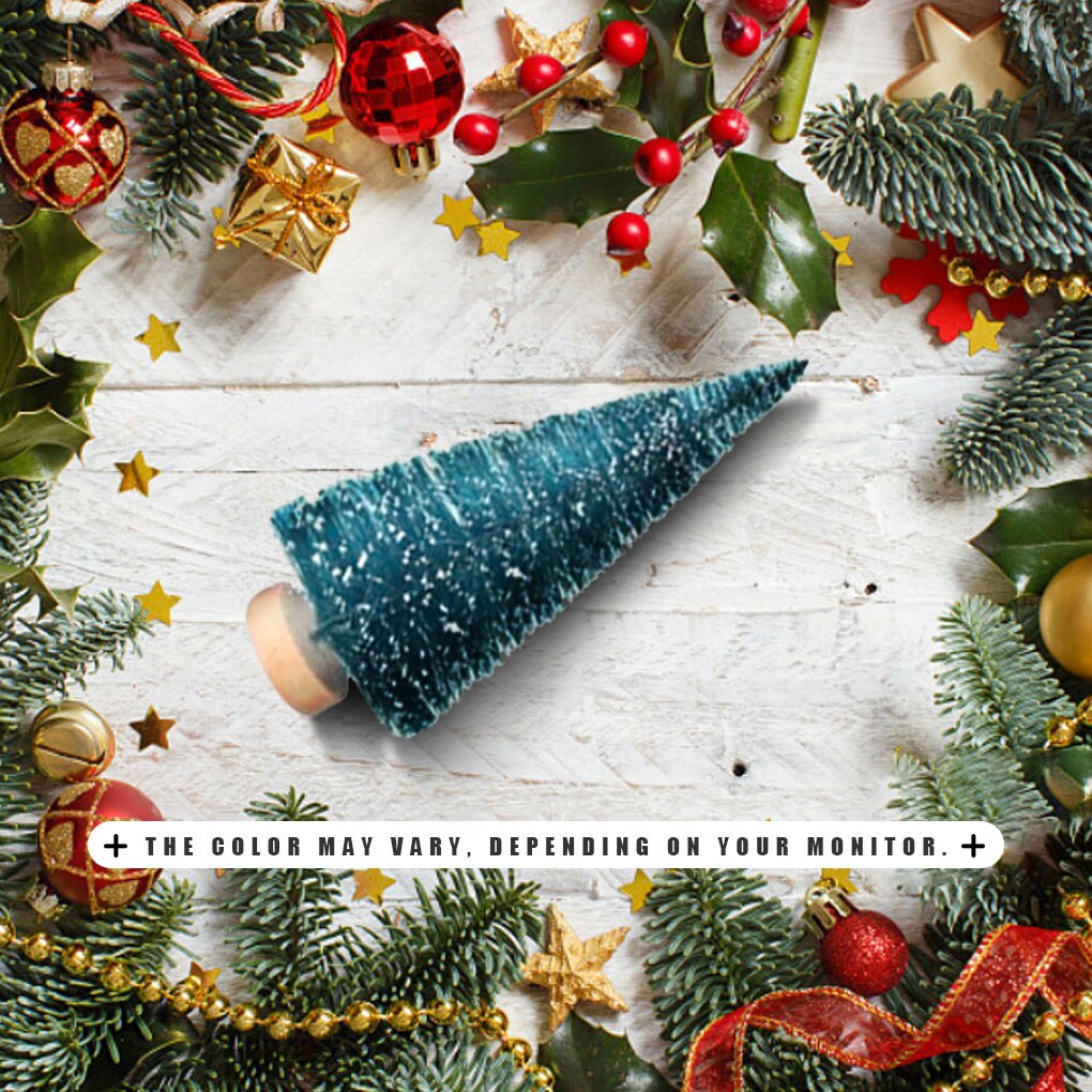 34 Pcs/set Mini Christmas Tree Indoor Desktop Window Garden Decoration Christmas Tree DIY Accessory Home Office Ornament