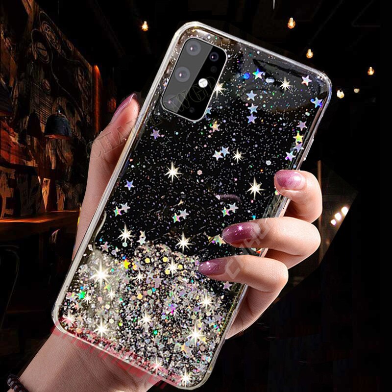 Voor Samsung Galaxy A51 Case Bling Glitter Soft Tpu Back Cover Voor Samsung Galaxy A71 A81 A91 Sm A515F A717F een 51 71 Pailletten Case