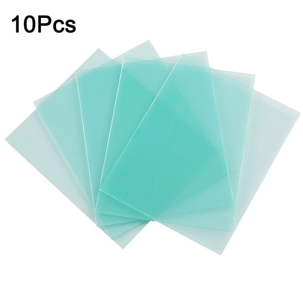 10 pc Welding Helmet Lens Plastic Plate High Temperature Resistance of Cover Solar Auto Darkening Welding Mask Protect Lens Tool: Grey