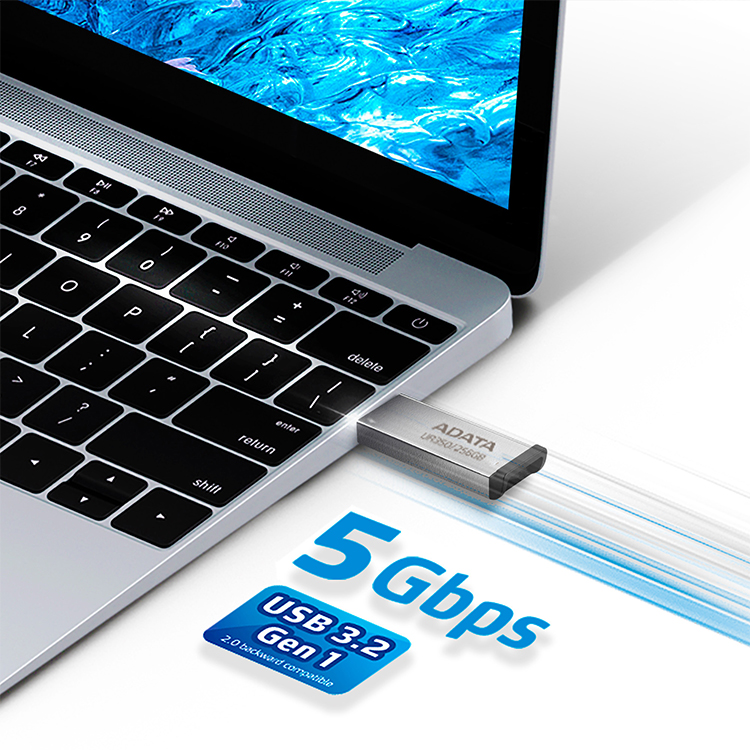ADATA USB 3.2 Flash Drive UR350 Metalen Pen Drive 32GB 64GB 128GB 256GB opslag Flash U Disk Memory Stick voor Computer