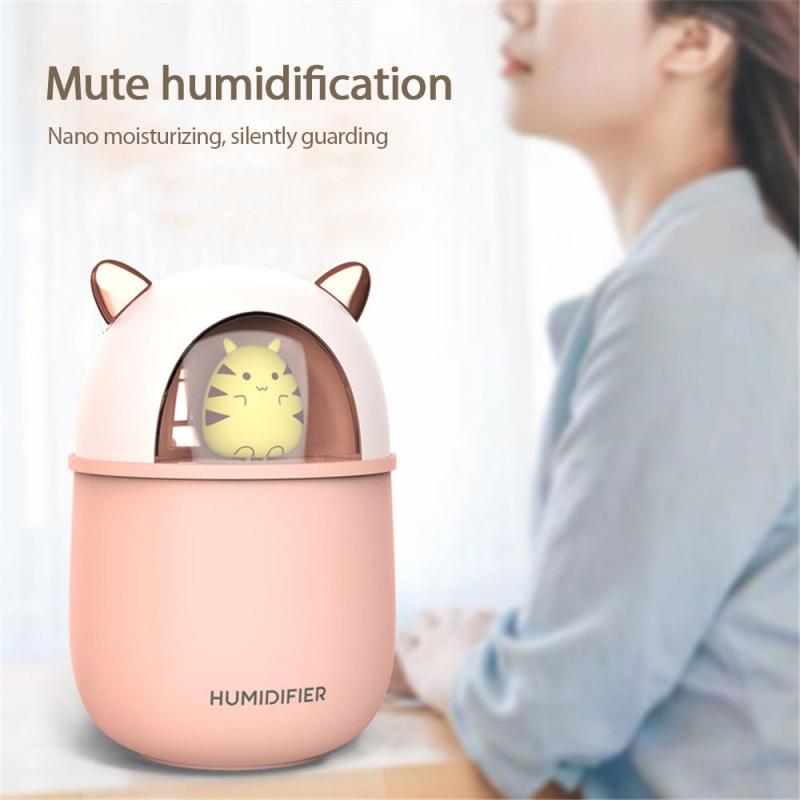 1pcs Humidifier Diffuser Air Humidifier Diffuser Essential Oils Portable Mini Humidifier Car Home LED Lamp Nano Diffuser: 6