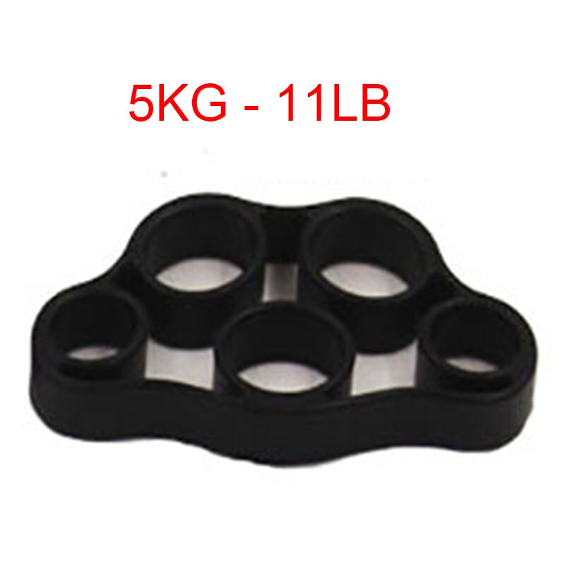Pince à doigts en Silicone, bande de résistance, exercice de force, pour le Yoga et le Fitness: Black