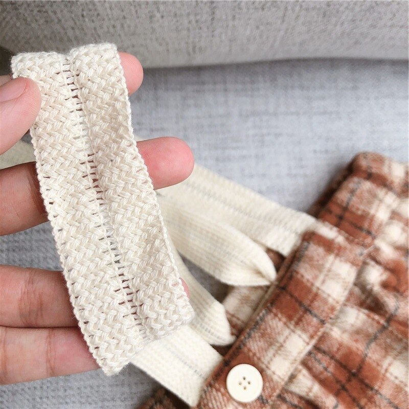 Pantalones de otoño Retro de tela escocesa para niño niña ropa de otoño para niños