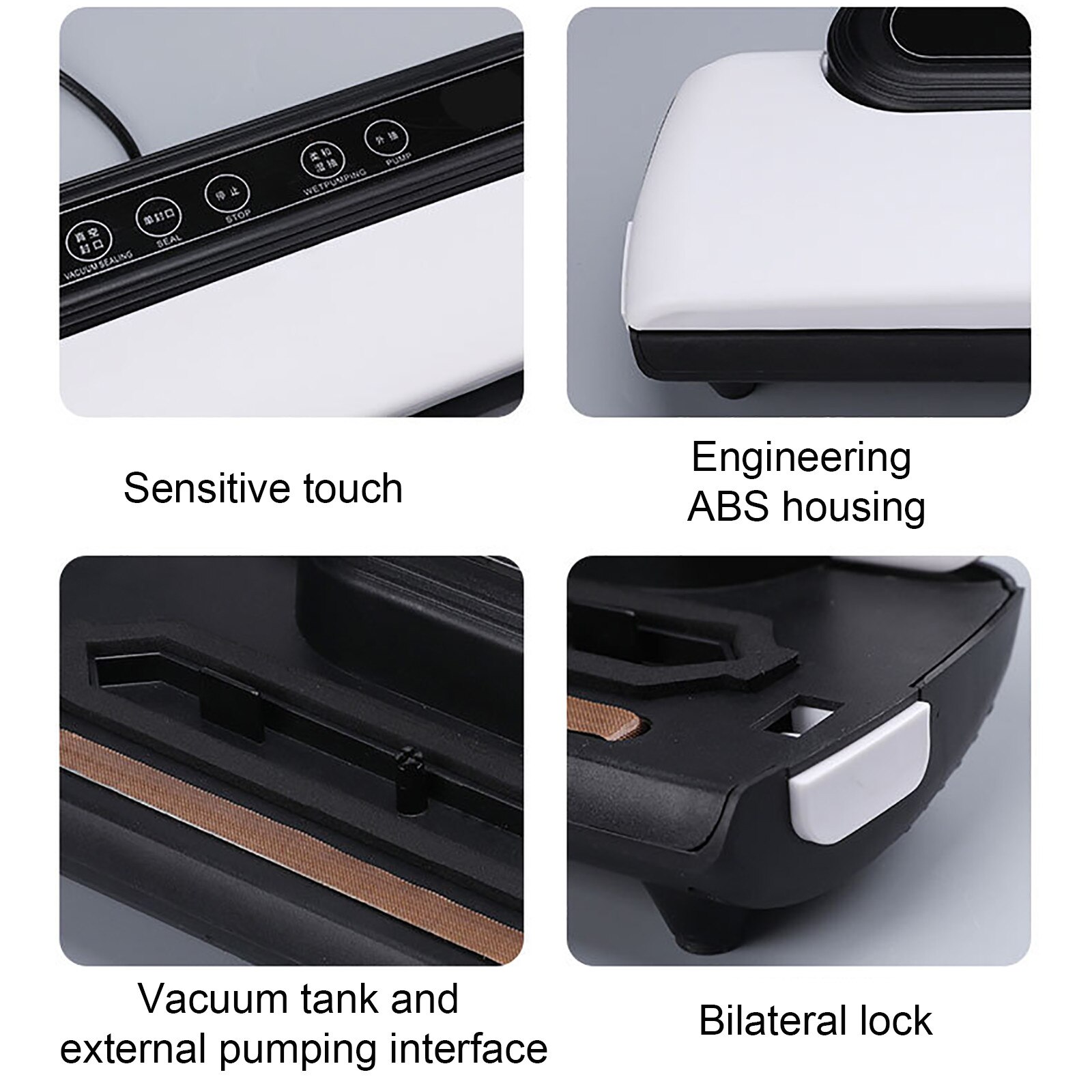 Upgraded Automatic Vacuum Sealer Machine Food Packaging Vacuum Food Sealing Machine Packer 220V/110V LED For Food Storage