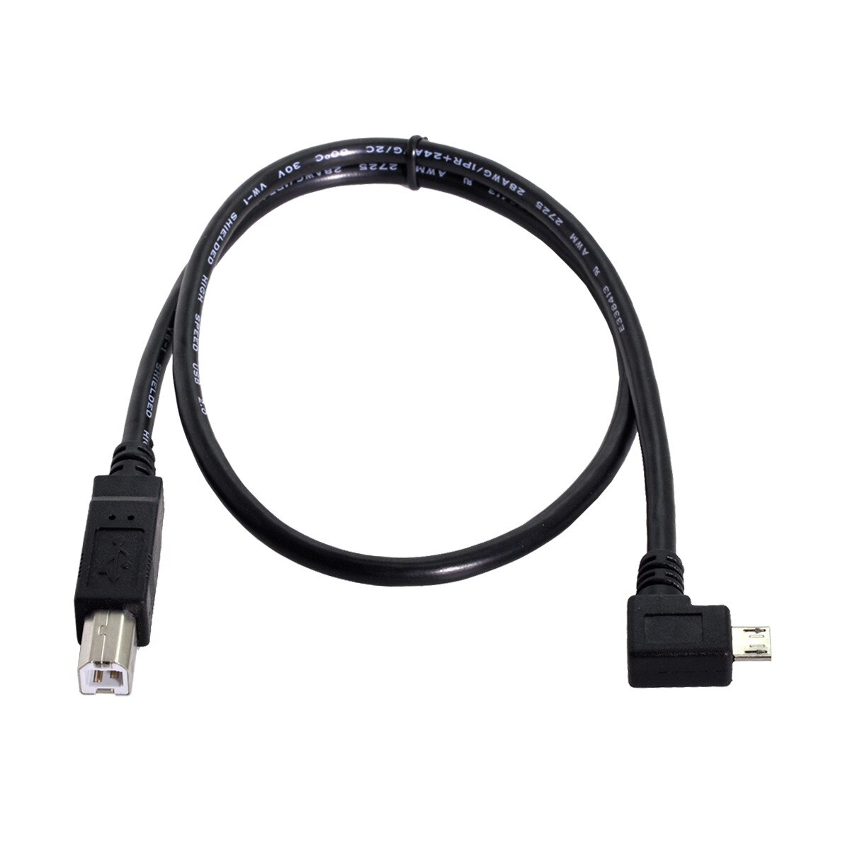 USB-C Kabel 240W – Abgewinkelt, Mit 480 Mbps Datenrate, Kompatibel Mit Laptops, Tablets, Handys (48V/5A)