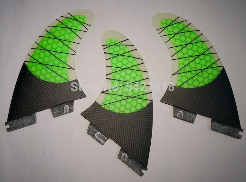 FCS II 2 Surf fins Tri set half carbon FCS 2 surfboard fins for surfboard G7 G5 L M Thrusters set