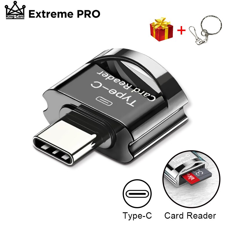 Usb 3.0 High Speed Kaartlezer Micro-Usb/Type-C Geheugenkaart 8-256Gb Tf micro-Sd Otg Telefoon Adapter Micro Sd Kaartlezer