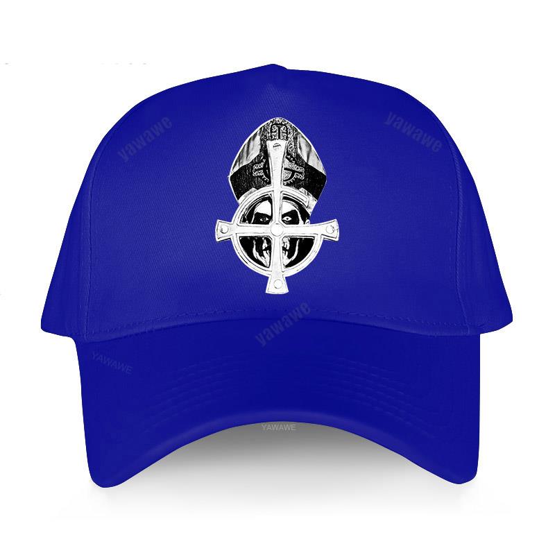 Baseball Caps Summer Casual Adjustable hat Ghost B.C. Heavy Metal Hard Rock Band Papa Emeritus cap summer brand hat: blue